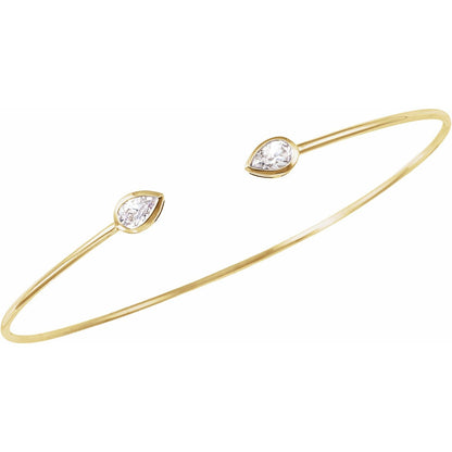 1/2 CTW Lab-Grown Diamond Bangle Bracelet