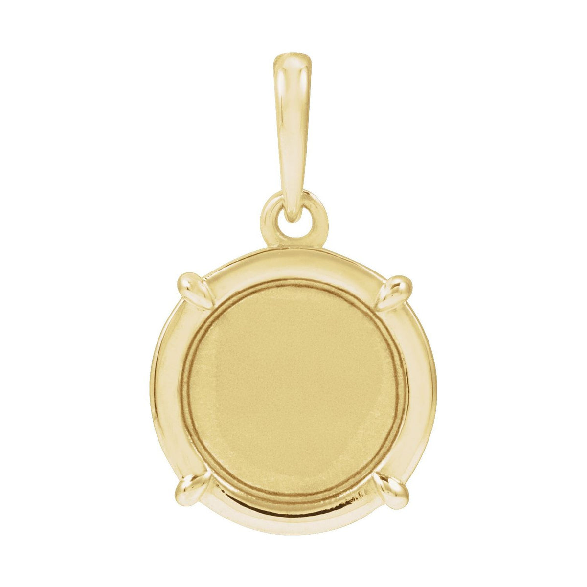 Engravable Round Pendant