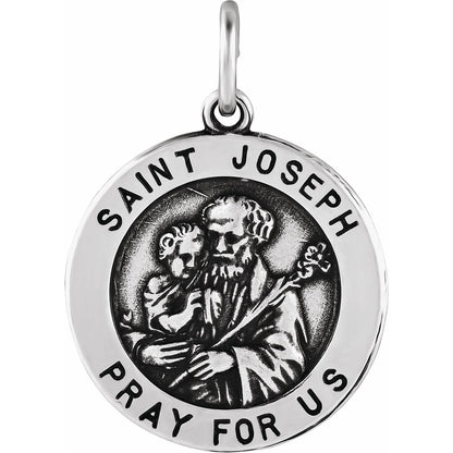 Sterling Silver St. Joseph Medal