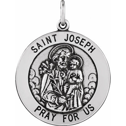 Sterling Silver St. Joseph Medal