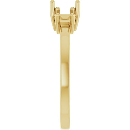 1/5 CTW Natural Diamond Contour Band, 7.25 mm
