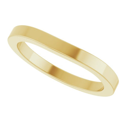 Matching Band, 2.2 mm, Bezel-Set Accented Engagement