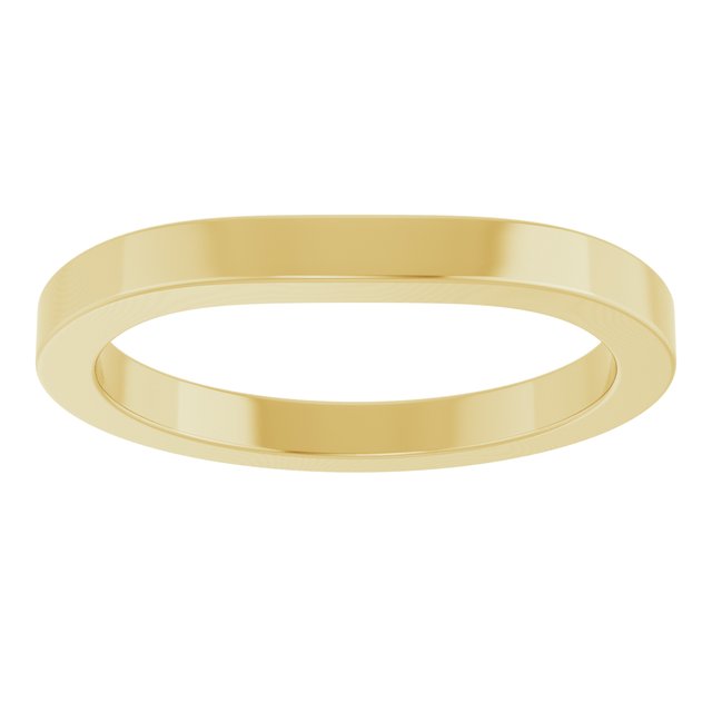 Matching Band, 2.2 mm, Bezel-Set Accented Engagement
