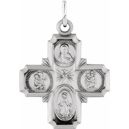 18x18 mm Four-Way Cross Medal