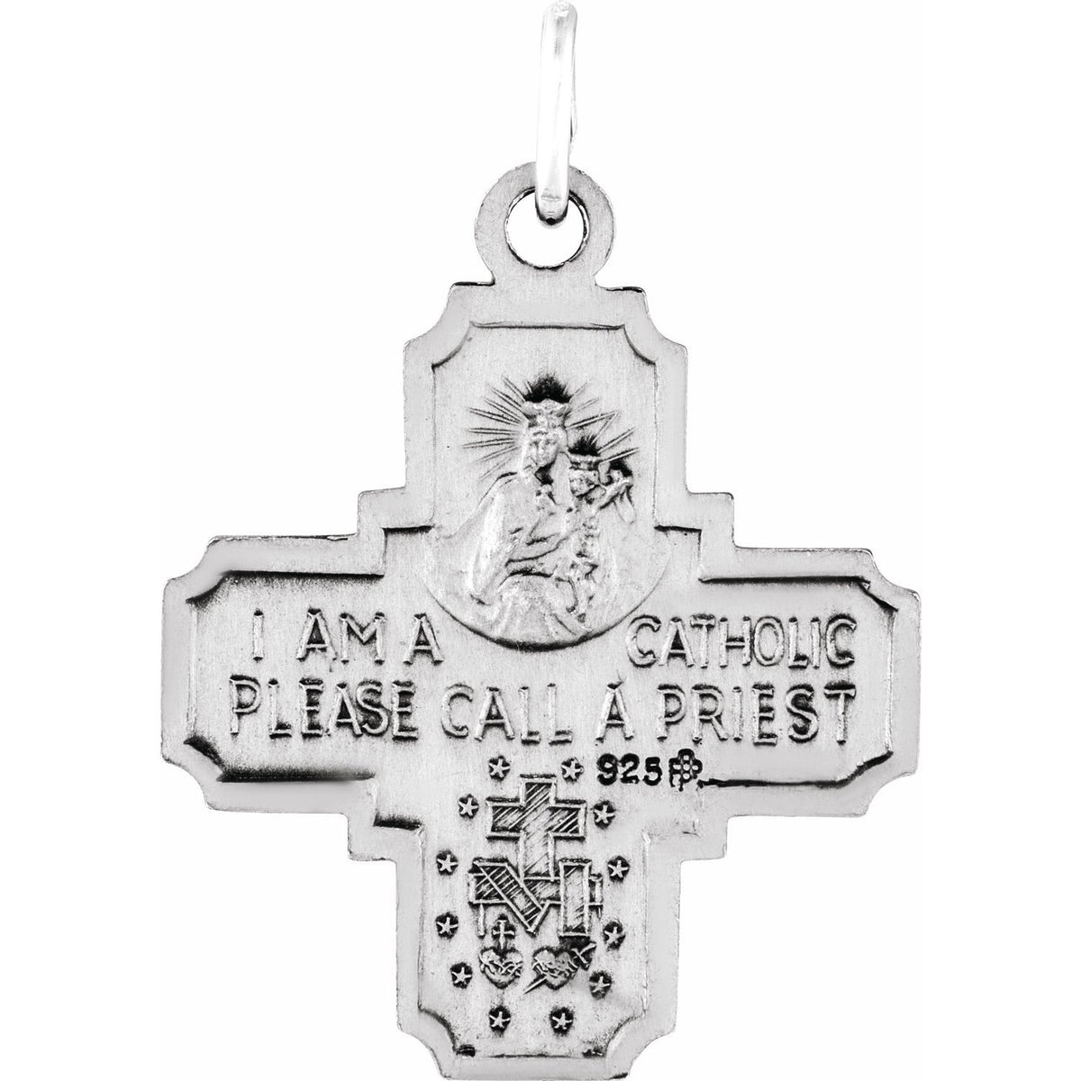 18x18 mm Four-Way Cross Medal