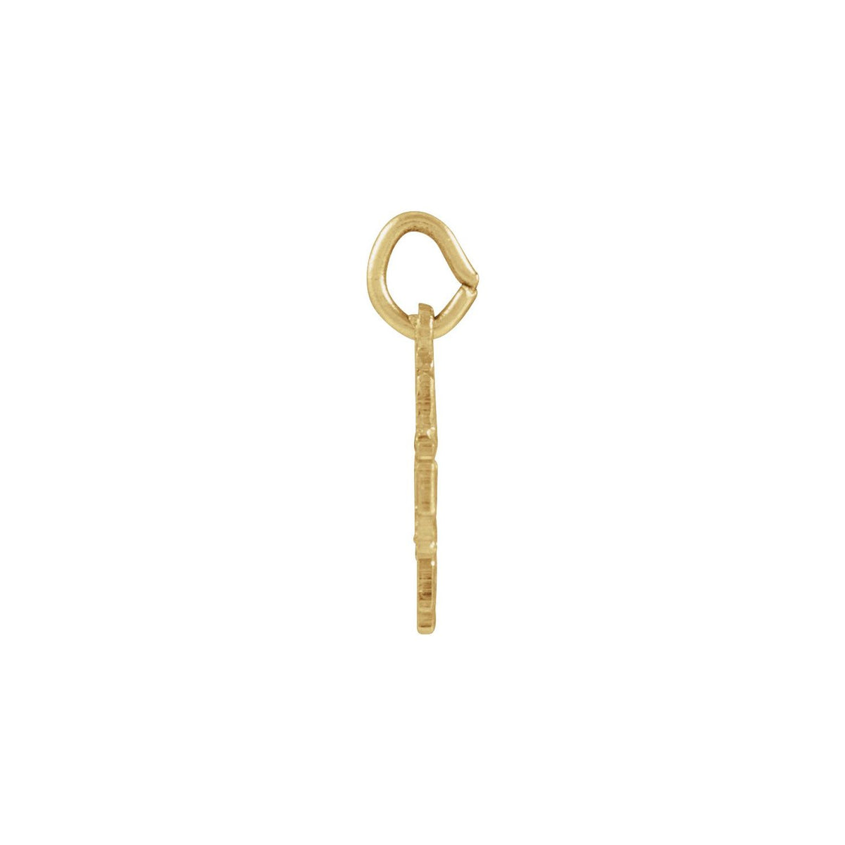14K Yellow Gold 8x8 mm Four-Way Cross Medal