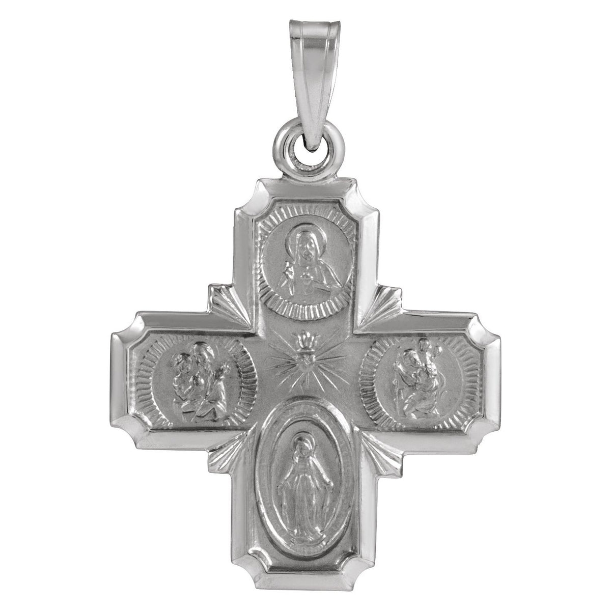 18x18 mm Four-Way Cross Medal