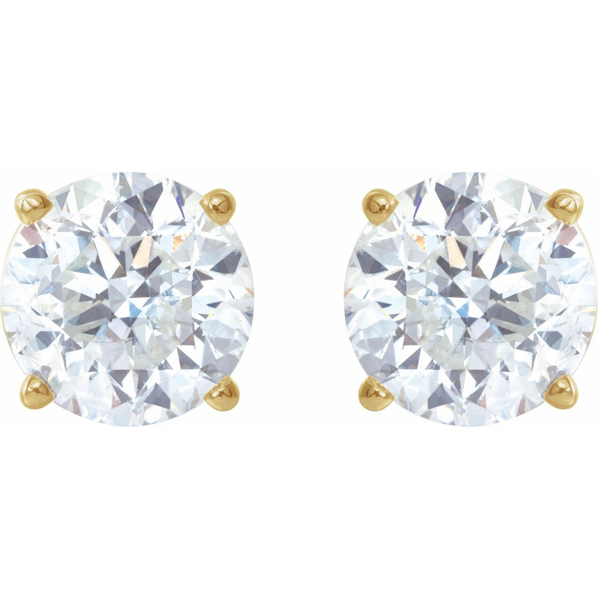 3 CTW Lab-Grown Diamond Earrings