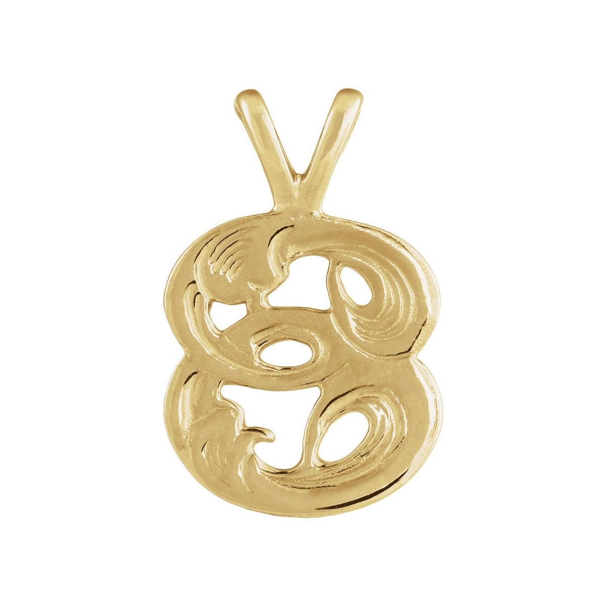 Small Initial Pendant