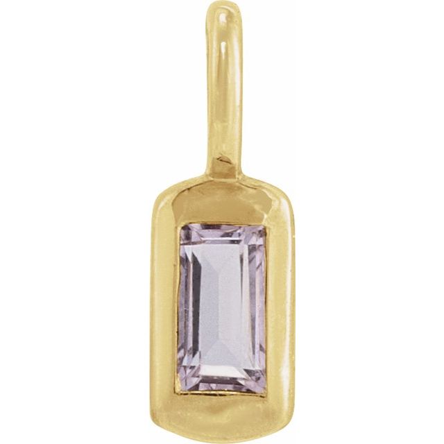 Natural Amethyst Dangle, 2.3 mm x 5.6 mm