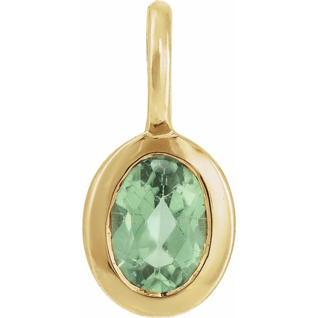 Natural Mint Sapphire Dangle