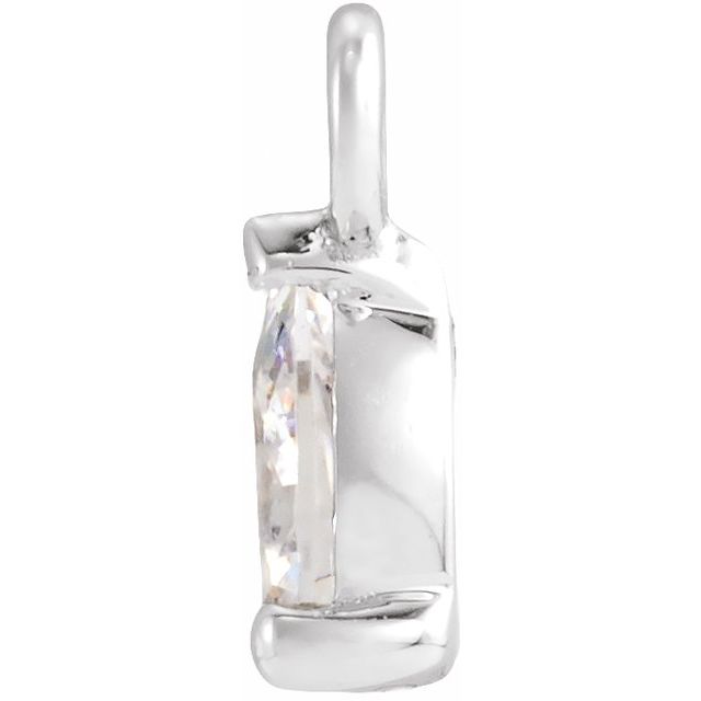 1/5 CT Lab-Grown Diamond Dangle, 3.95 mm x 7.25 mm