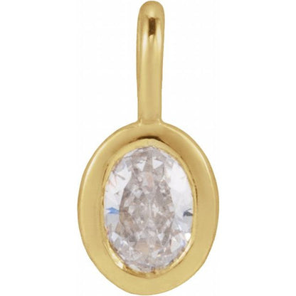 1/6 CTW Lab-Grown Diamond Dangle, 4.2 mm x 5.4 mm