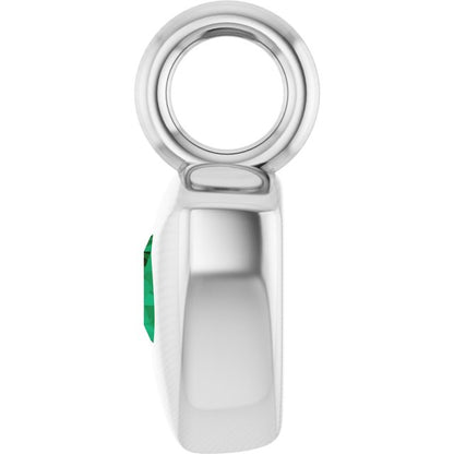 Natural Green Onyx Dangle