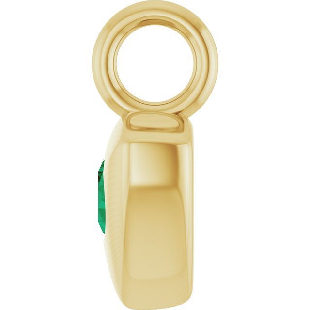 Natural Green Onyx Dangle