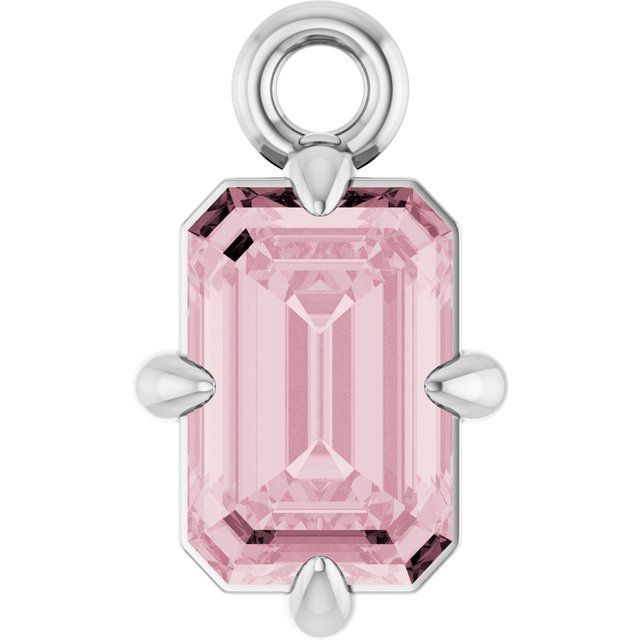 Natural Rose Quartz Dangle