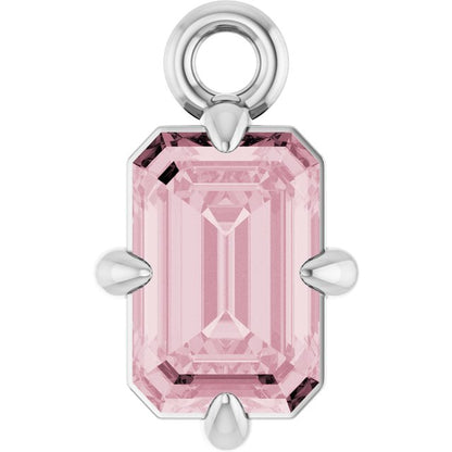 Natural Rose Quartz Dangle