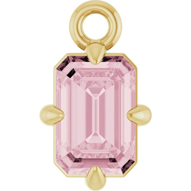 Natural Rose Quartz Dangle