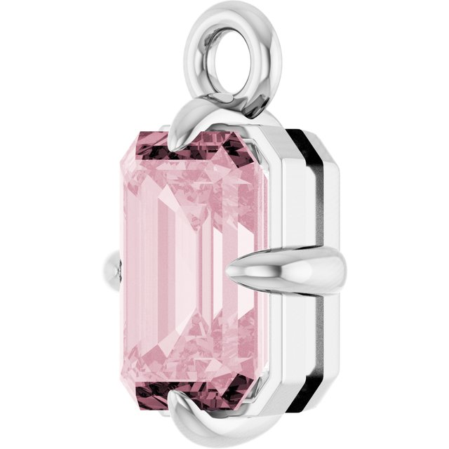 Natural Rose Quartz Dangle