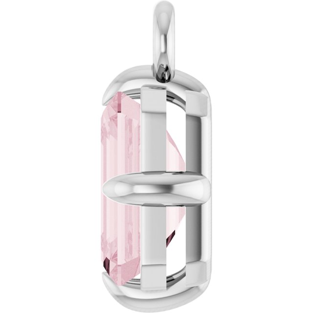Natural Rose Quartz Dangle