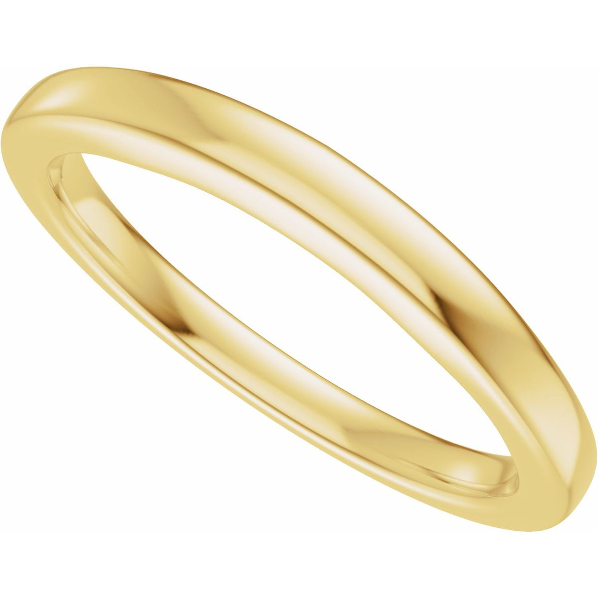Matching Band for 9x7 mm Oval Ring, 2.2 mm