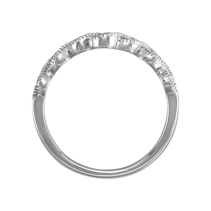 .07 CTW Natural Diamond Contour Band, 3.53 mm