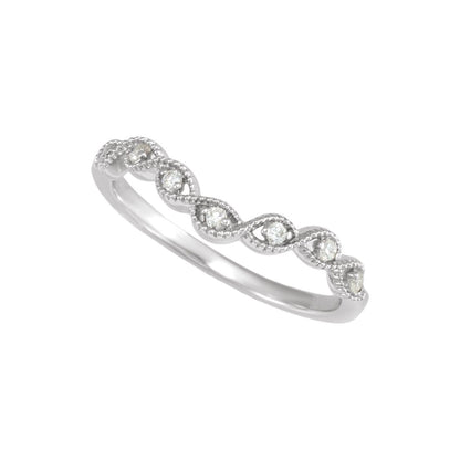 .07 CTW Natural Diamond Contour Band, 3.53 mm