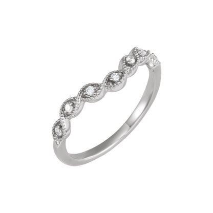 .07 CTW Natural Diamond Contour Band, 3.53 mm