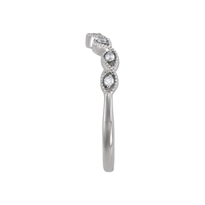 .07 CTW Natural Diamond Contour Band, 3.53 mm