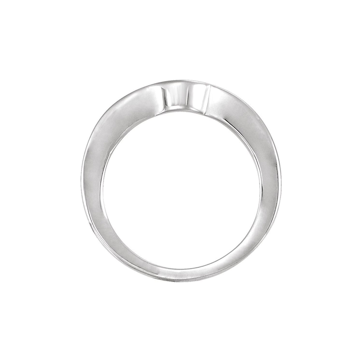 14K X1 White Gold Matching Band for Round