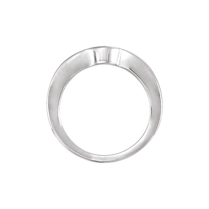 14K X1 White Gold Matching Band for Round