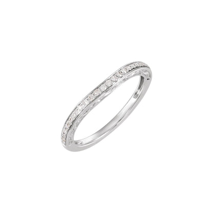 1/6 CTW Natural Diamond Band, 2.5 mm, Halo-Style Engagement