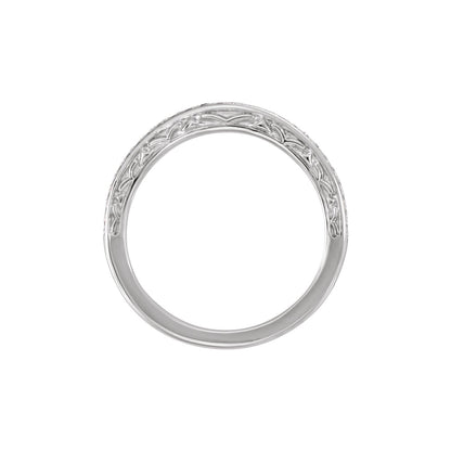 1/6 CTW Natural Diamond Band, 2.5 mm, Halo-Style Engagement