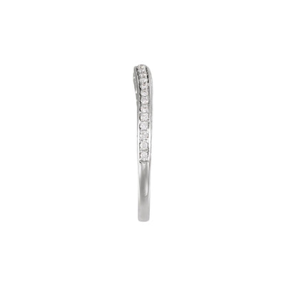1/6 CTW Natural Diamond Band, 2.5 mm, Halo-Style Engagement