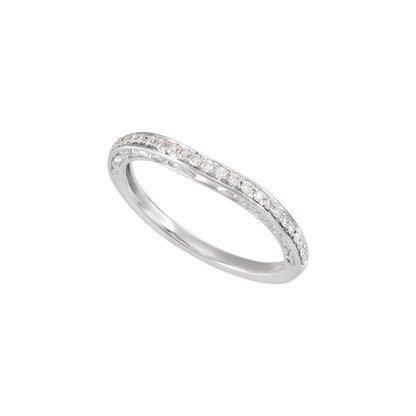 1/6 CTW Natural Diamond Band, 2.5 mm, Halo-Style Engagement