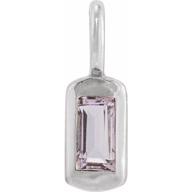 Natural Amethyst Dangle, 2.3 mm x 5.6 mm