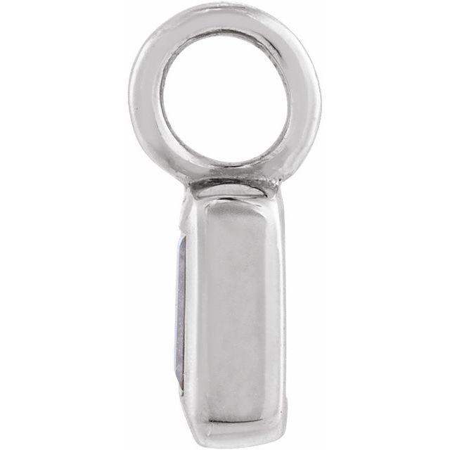Natural Amethyst Dangle, 2.3 mm x 5.6 mm