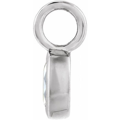 1/6 CTW Natural Diamond Dangle, 4.2 mm x 5.4 mm