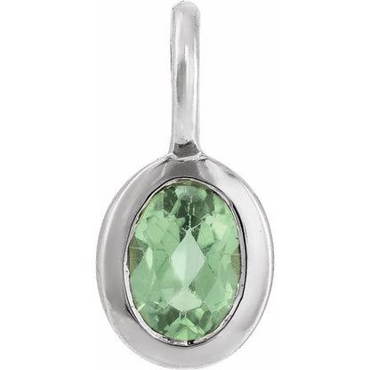 Natural Mint Sapphire Dangle