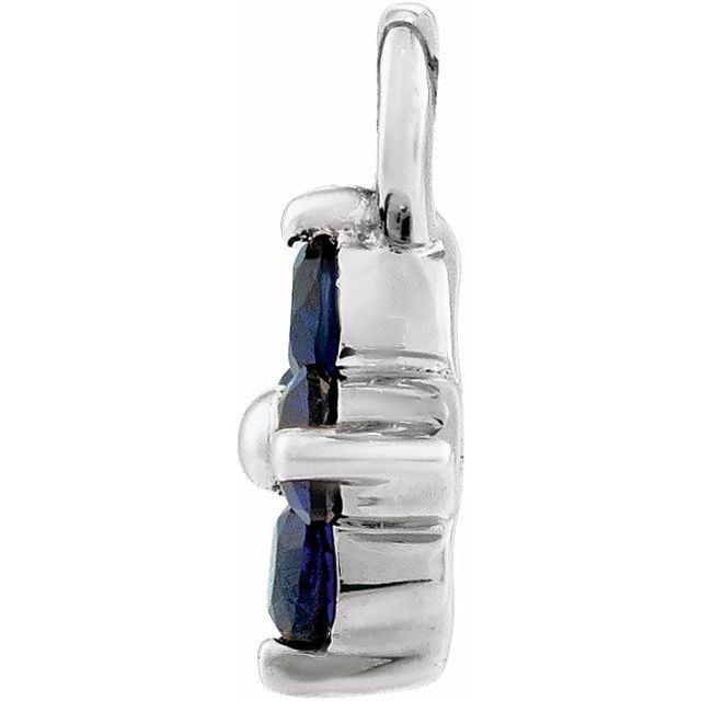 Natural Sapphire Cluster Dangle