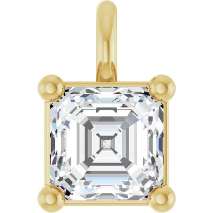 1/3 CT Lab-Grown Diamond Dangle, 4.45 mm x 4.45 mm