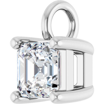 1/3 CT Lab-Grown Diamond Dangle, 4.45 mm x 4.45 mm