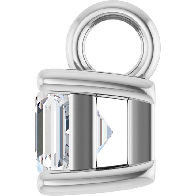 1/3 CT Lab-Grown Diamond Dangle, 4.45 mm x 4.45 mm