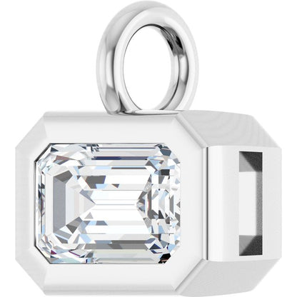 1.3 CT Natural Diamond Bezel-Set Dangle