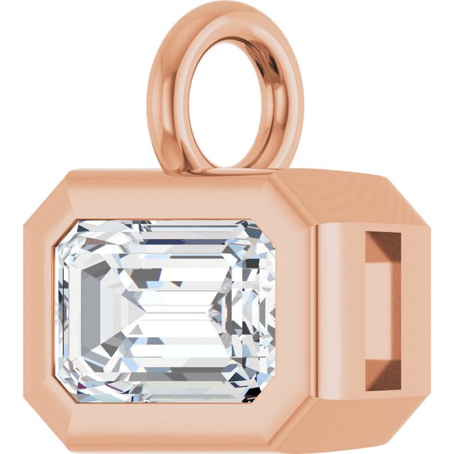 1.3 CT Natural Diamond Bezel-Set Dangle