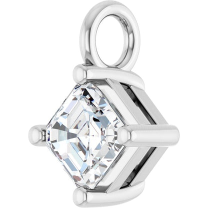 1/3 CT Lab-Grown Diamond Dangle, 6 mm x 6 mm