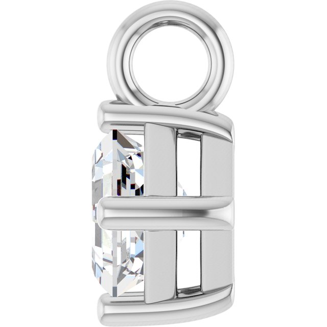 1/3 CT Lab-Grown Diamond Dangle, 6 mm x 6 mm
