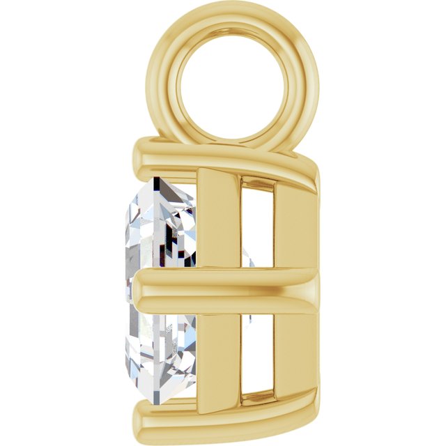 1/3 CT Lab-Grown Diamond Dangle, 6 mm x 6 mm