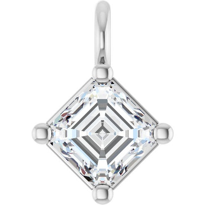 1/3 CT Lab-Grown Diamond Dangle, 6 mm x 6 mm