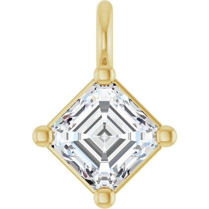 1/3 CT Lab-Grown Diamond Dangle, 6 mm x 6 mm